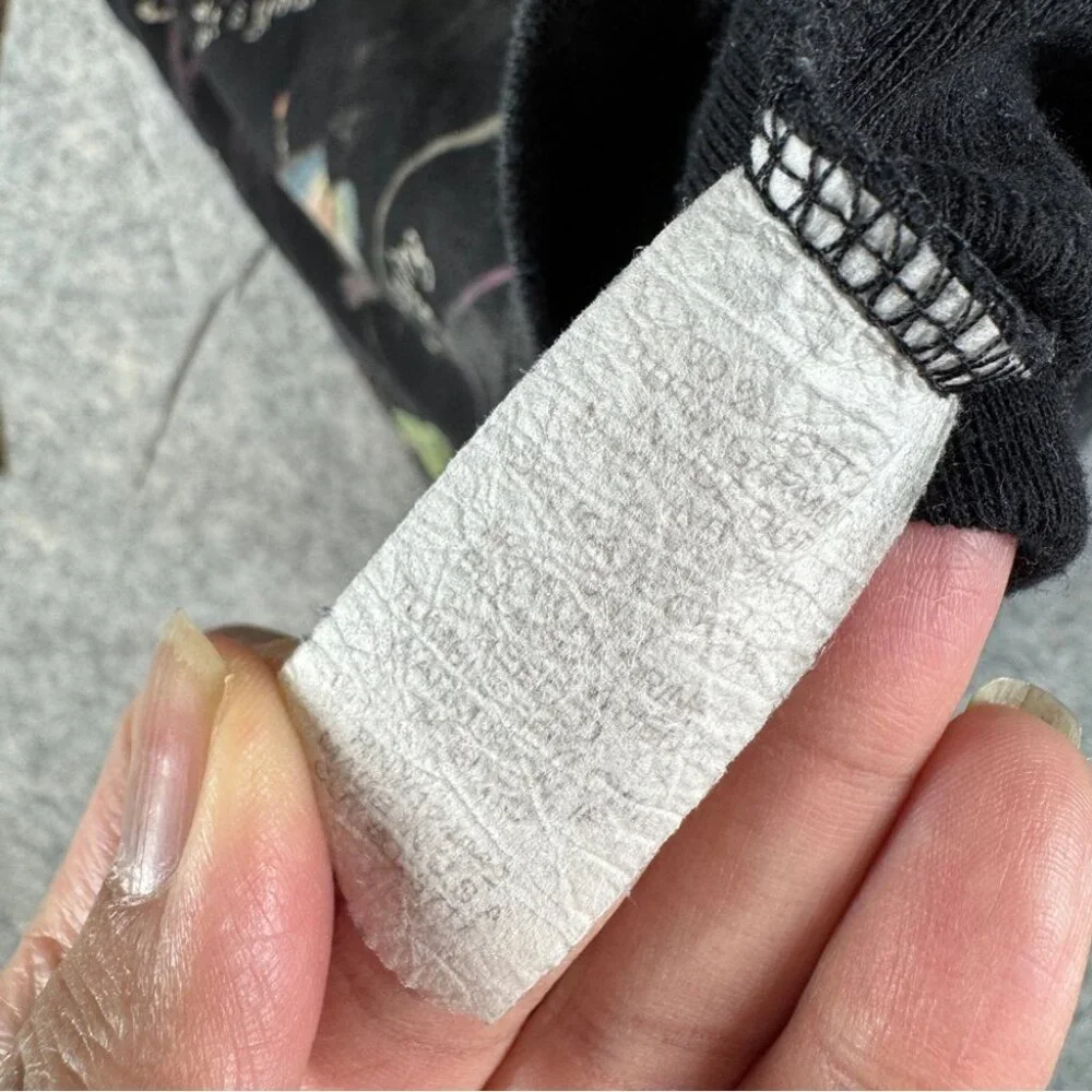 Cactus Y2K Small Celebrate Graphic Tee Black Art Print Long Sleeve Top Festival - Picture 9 of 13